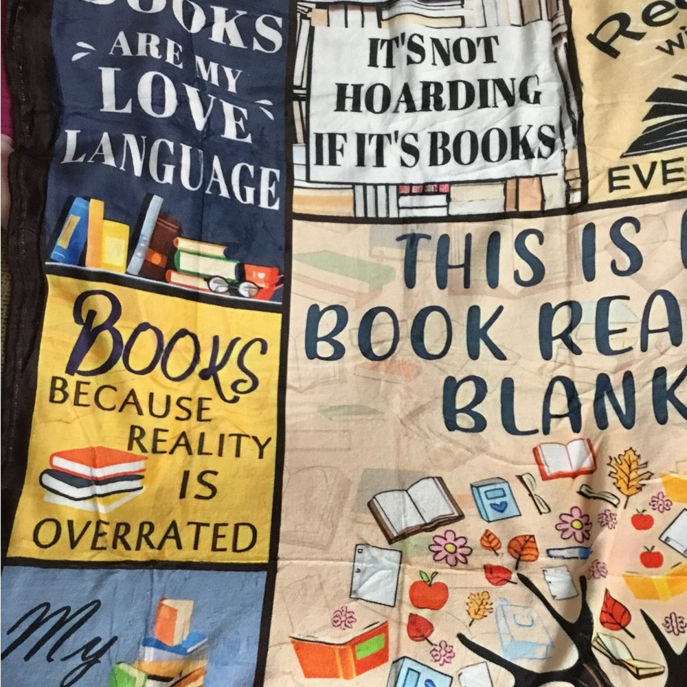 My Reading Plush Throw Blanket - Picture 4 of 6